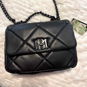 Badgley Miscka Small Black Quilted Studded Bag
